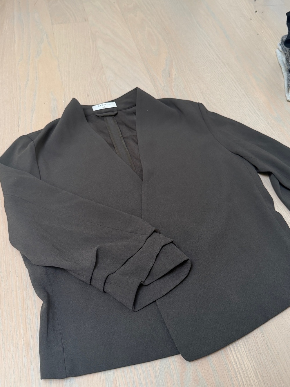Aritzia Dark Gray Wrap Blazer